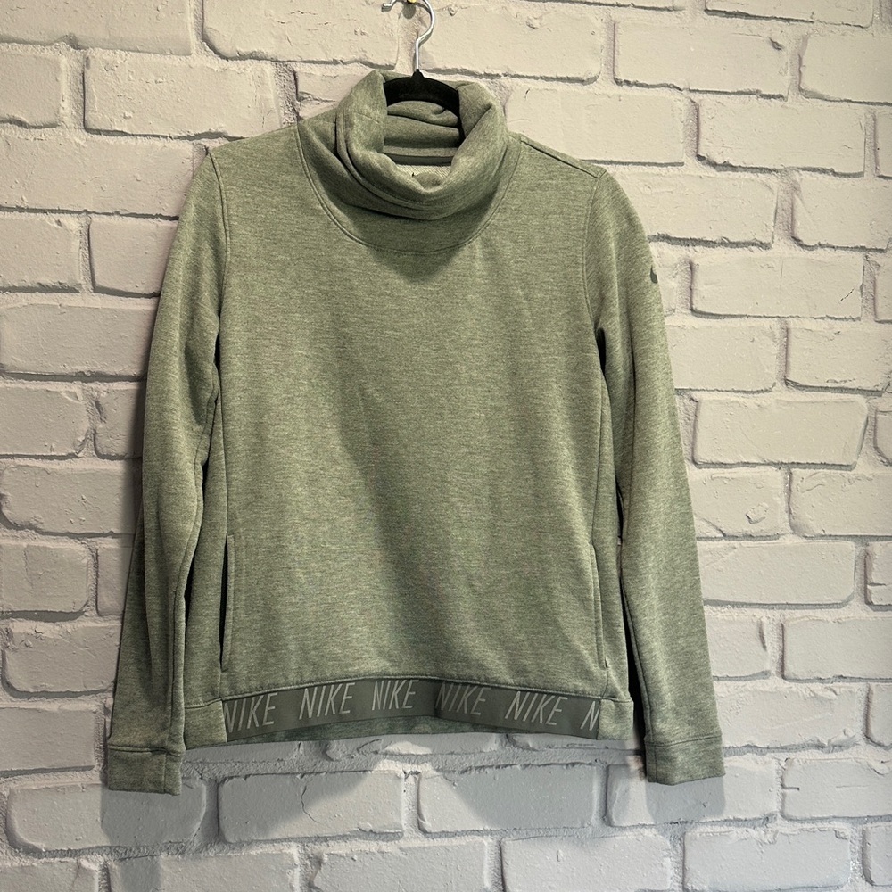 NWOT Nike Olive Cowl Neck Pullover size S